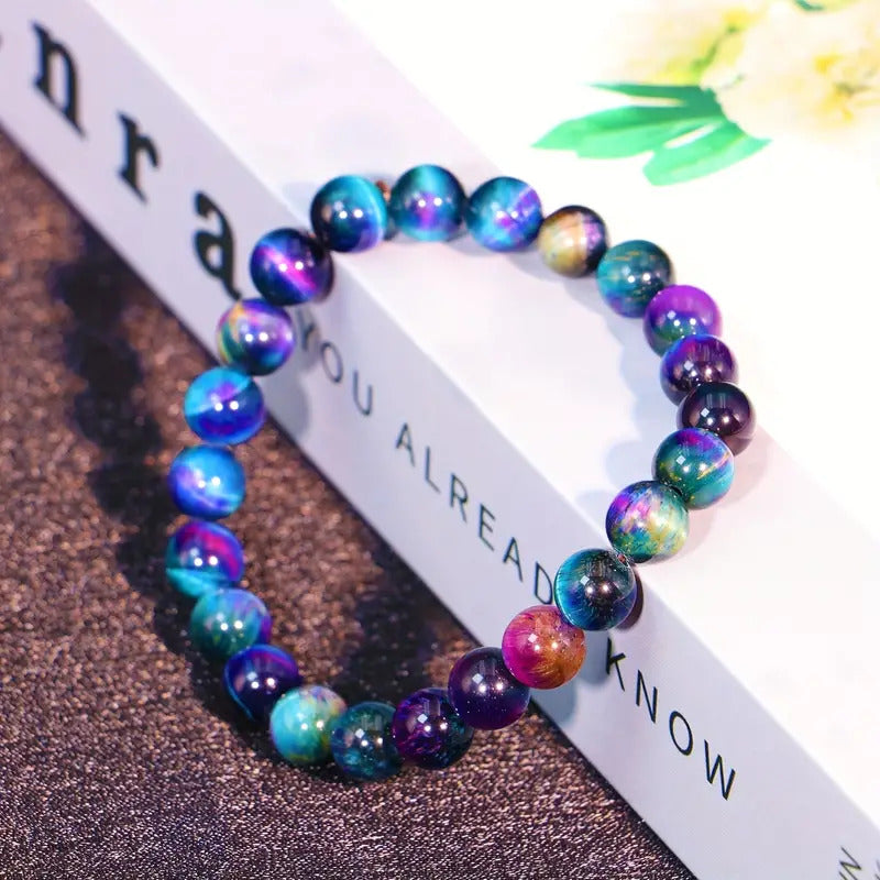 Galaxy Tiger's Eye Bracelet - Protection, Abundance, Confidence