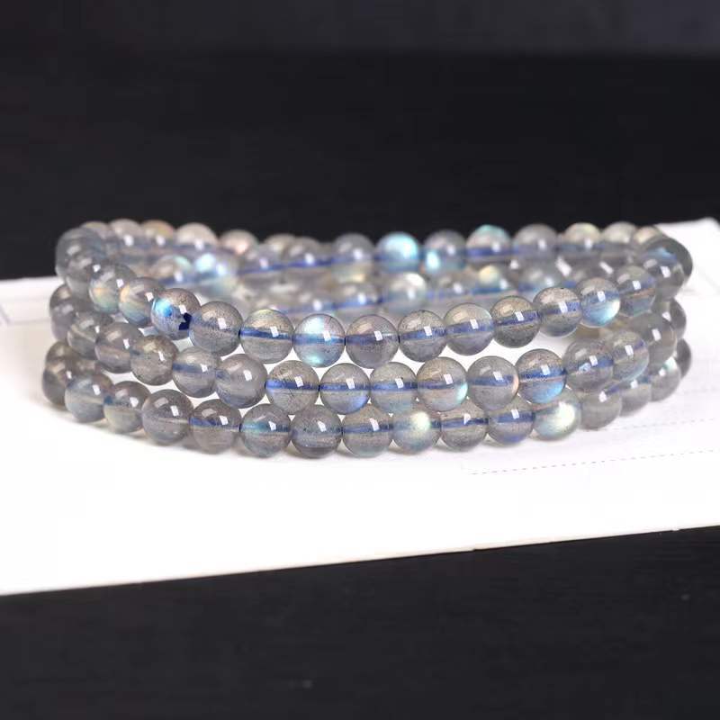 Triple Layer Labradorite Bracelet - Intuition, Protection, Strength