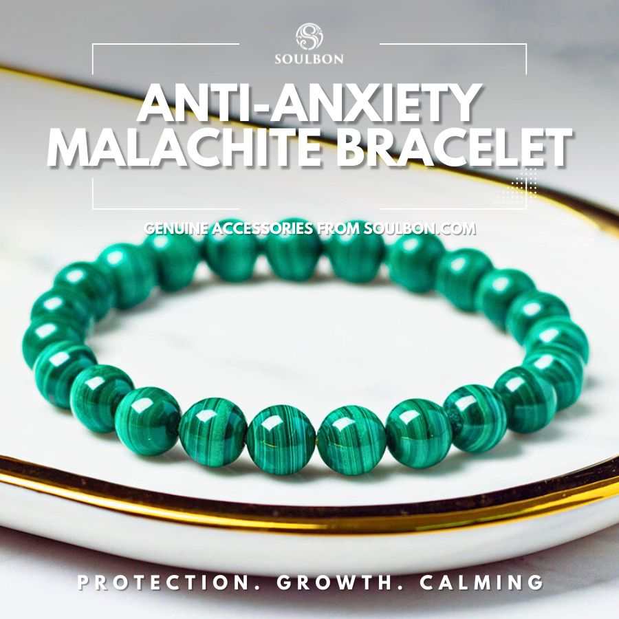 Anti-Anxiety Malachite Bracelet - Calming, Protection, Growth