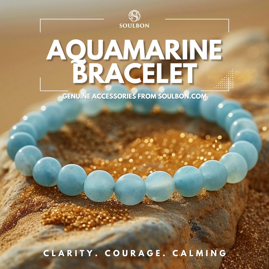 Aquamarine Bracelet - Clarity, Courage, Calming