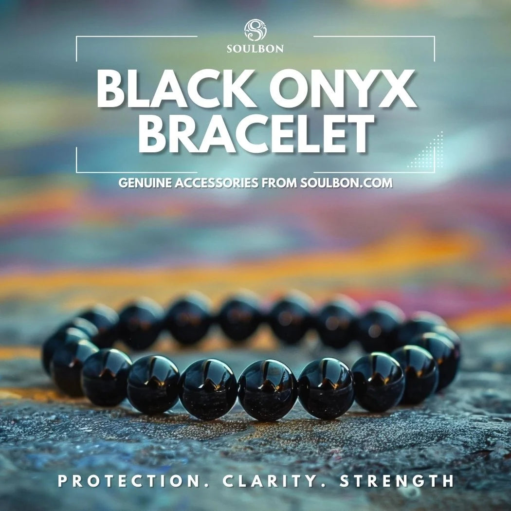 Black Onyx Bracelet - Protection, Clarity, Strength