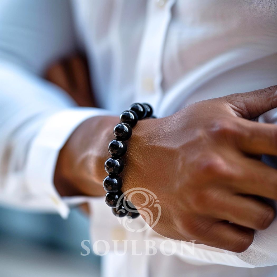 Black Onyx Bracelet - Protection, Clarity, Strength