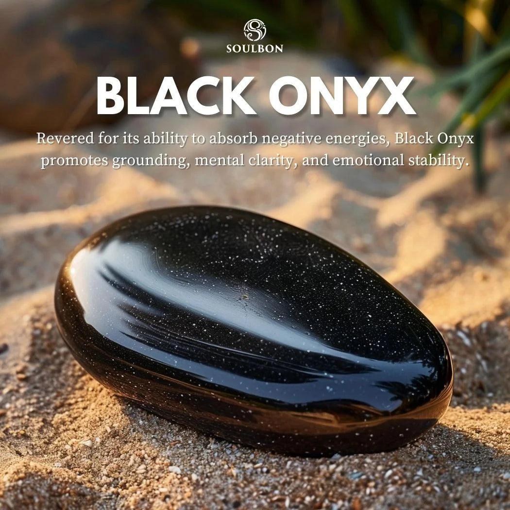 Black Onyx Bracelet - Protection, Clarity, Strength