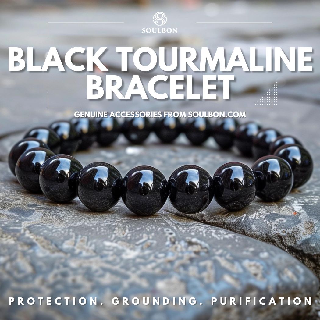 Black Tourmaline Bracelet - Protection, Grounding, Purification