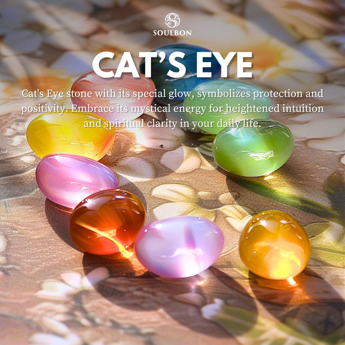 Rainbow Cat's Eye Good Luck Bracelet - Luck, Protection, Prosperity