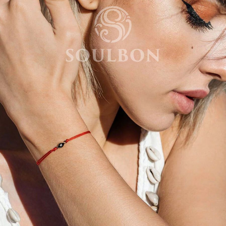 Tibetan Evil Eye Red String Bracelet - Luck, Protection, Strength