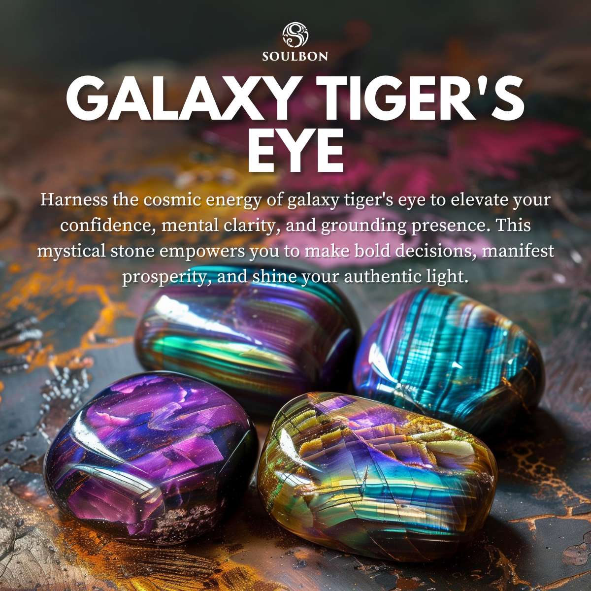 Galaxy Tiger's Eye Bracelet - Protection, Abundance, Confidence