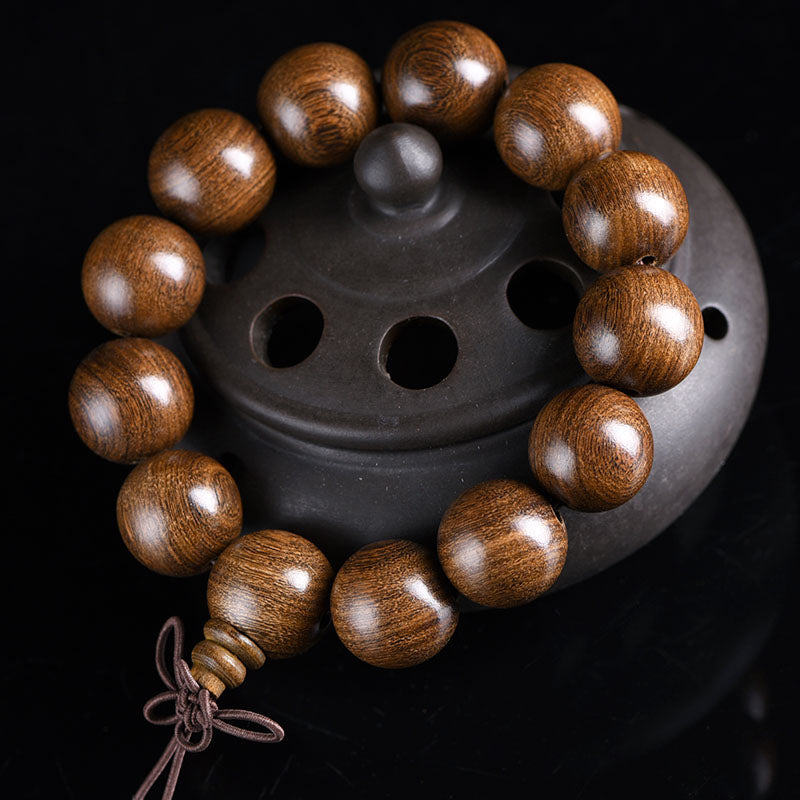 Tibetan Golden Sandalwood Prayer Bracelet - Spirituality, Mindfulness, Inner Peace