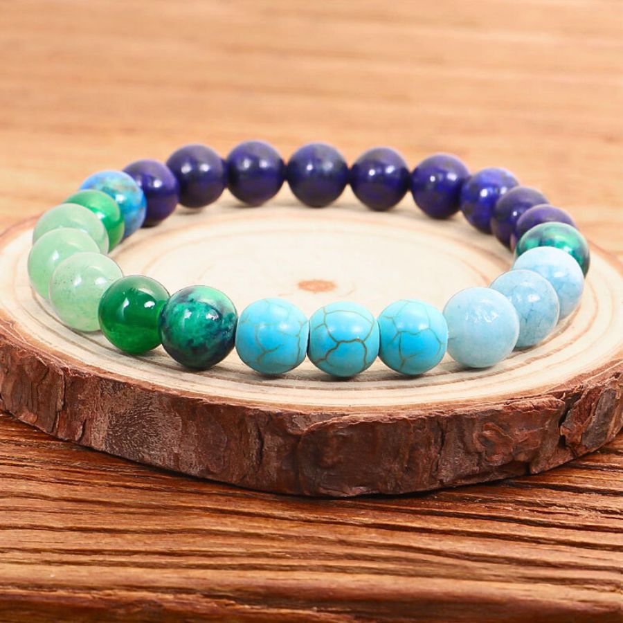 The Health Bracelet - Lapis Lazuli, Turquoise, Aventurine, Chrysocolla