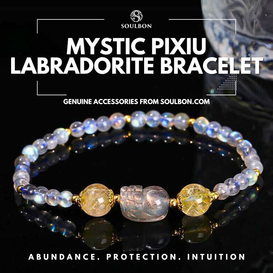 Mystic Pixiu Labradorite Bracelet - Abundance, Protection, Intuition