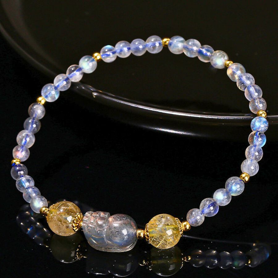 Mystic Pixiu Labradorite Bracelet - Abundance, Protection, Intuition