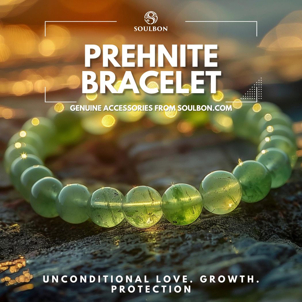 Prehnite Bracelet - Unconditional Love, Growth, Protection