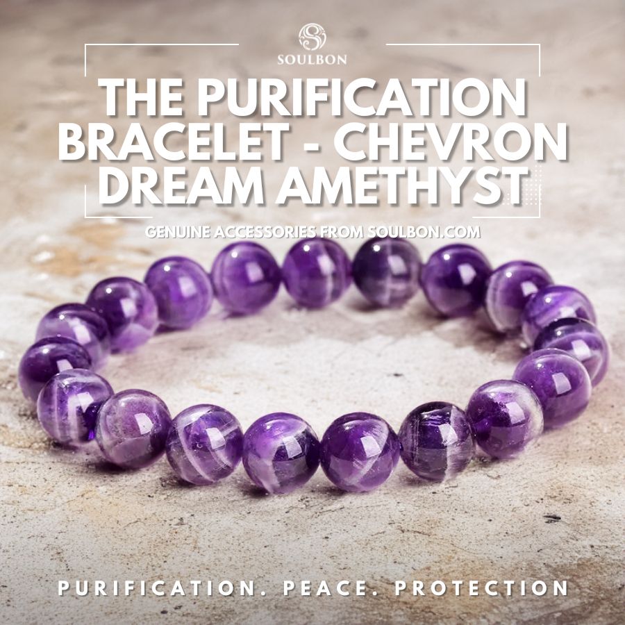 The Purification Bracelet - Chevron Dream Amethyst