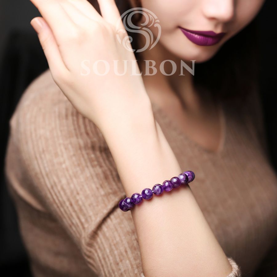 The Purification Bracelet - Chevron Dream Amethyst