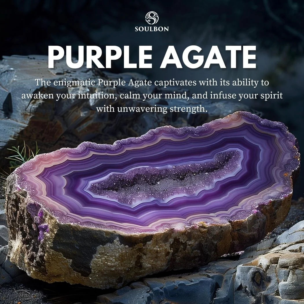 Purple Agate Bracelet -Protection, Courage, Confidence