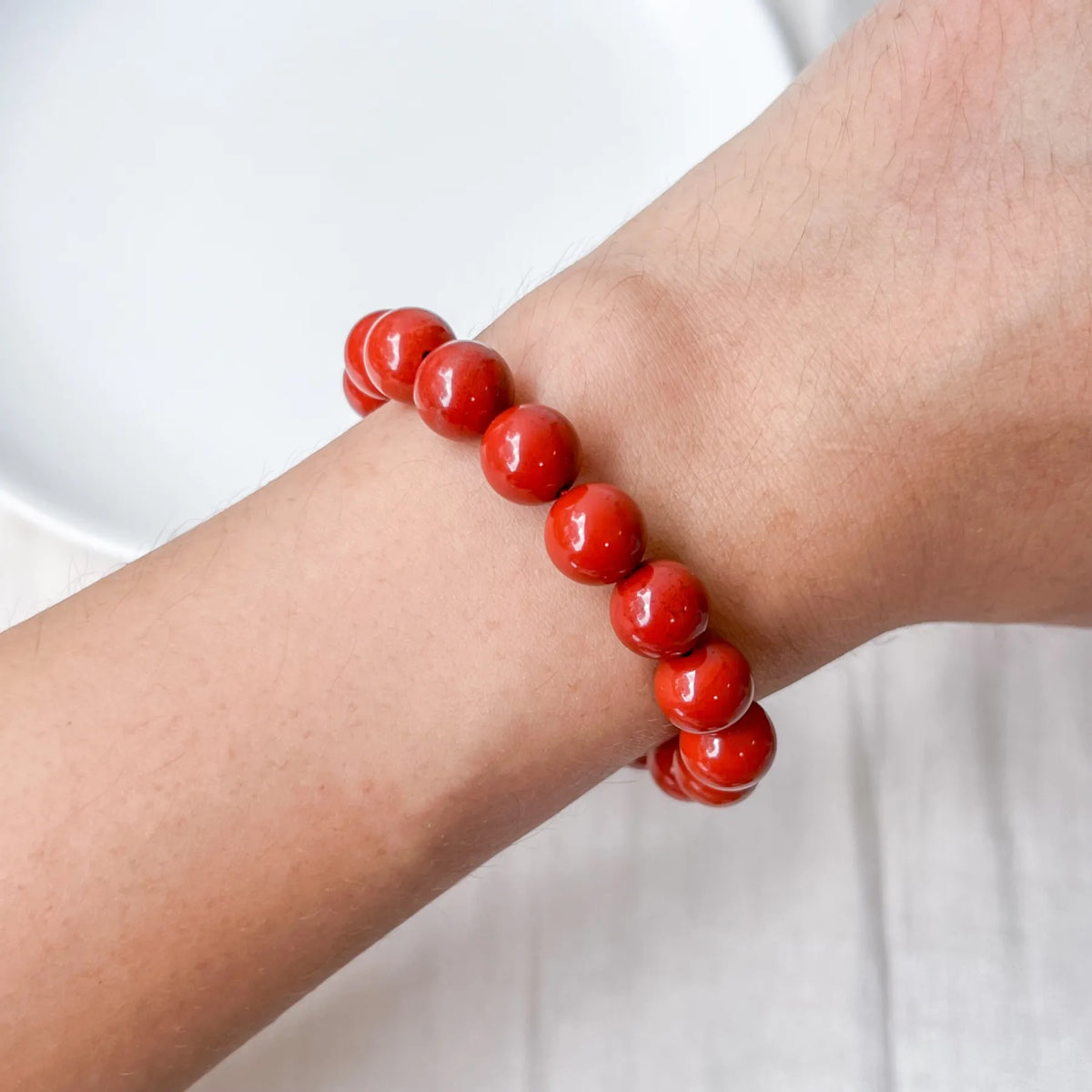 Red Jasper Bracelet - Grounding, Endurance, Courage