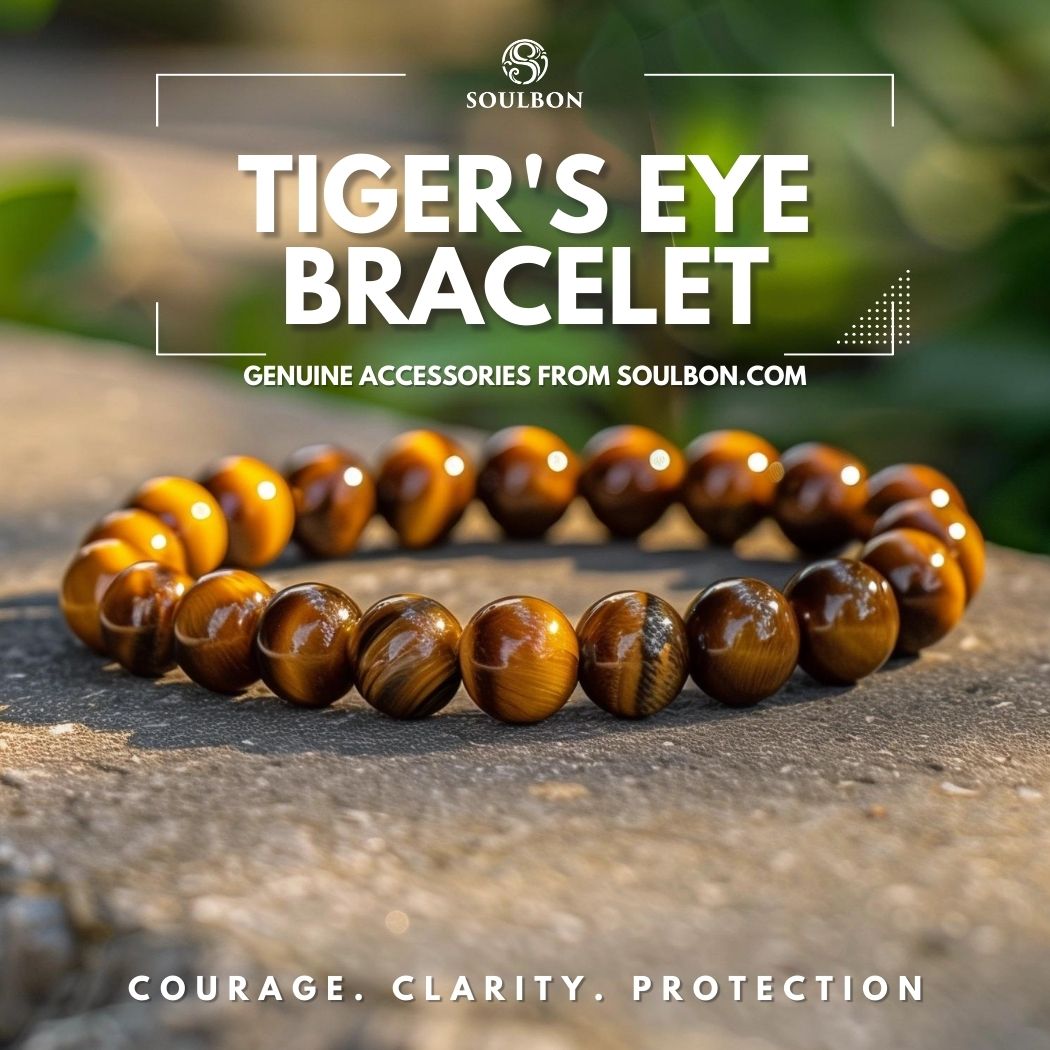 Tiger's Eye Bracelet - Clarity, Courage, Protection